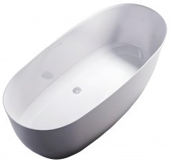 Ванна Астра-Форм Атрия 170x75 из искусственного камня, с интегрированным переливом